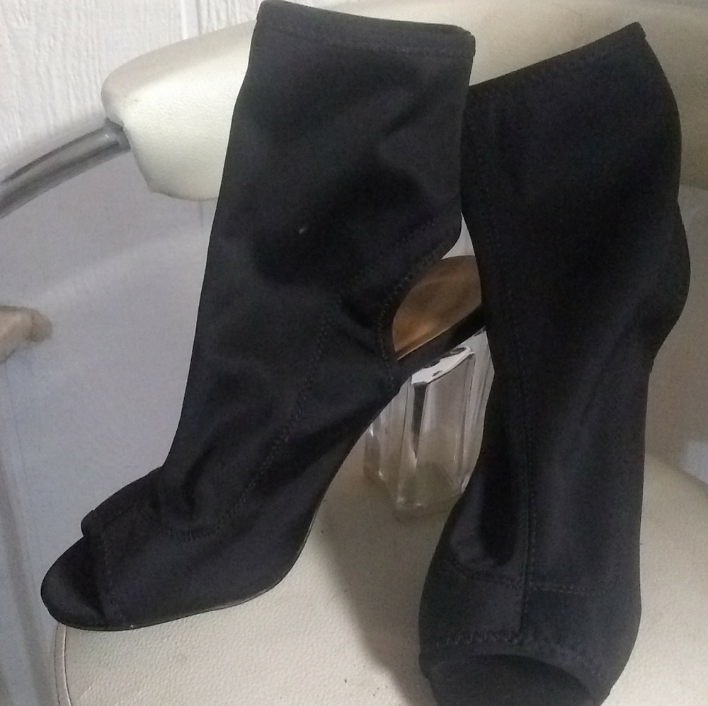 Size 8 stretchy black spandex like material
